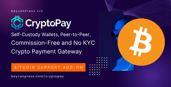 Bitcoin crypto payments support for CryptoPay
