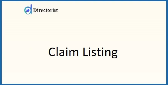Directorist Claim Listing