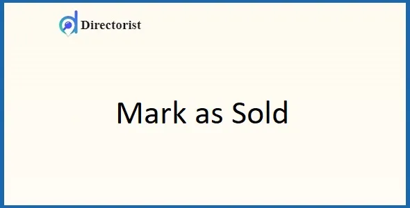 Directorist Mark as Sold