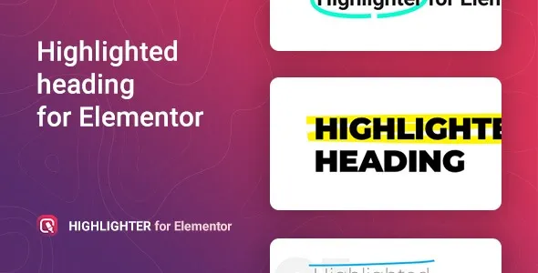 Highlighted headings for Elementor