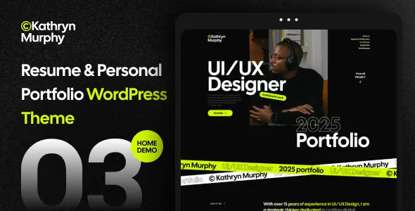 Kathryn – Personal Portfolio & Photography WordPress Theme