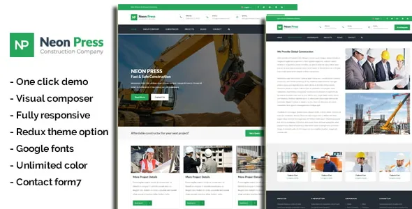 Inusti – Factory & Industrial WordPress Theme